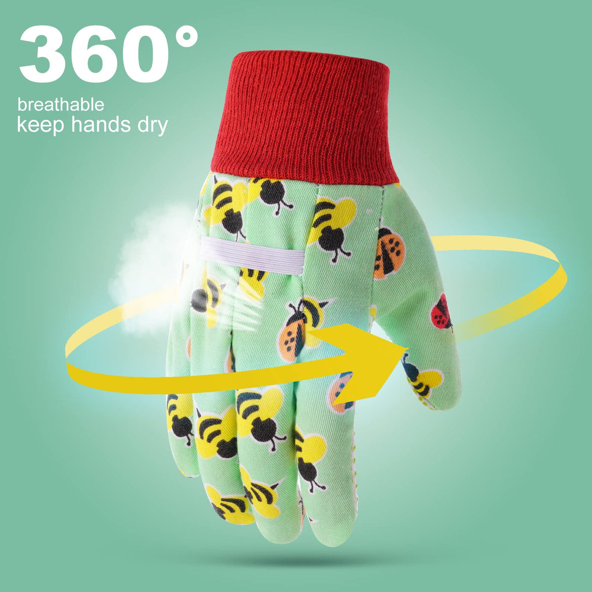 OSDUE gloves feature PVC grip points to prevent slipping during tasks