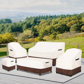 Osileyo Adirondack chair cover protects against sun, rain, dust, and dirt.