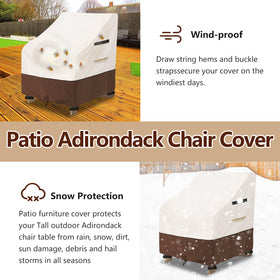 Osileyo Adirondack chair cover quick cleaning with a wipe-down.