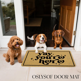 OSLYSOF slip-resistant doormat stays securely in place at your entry