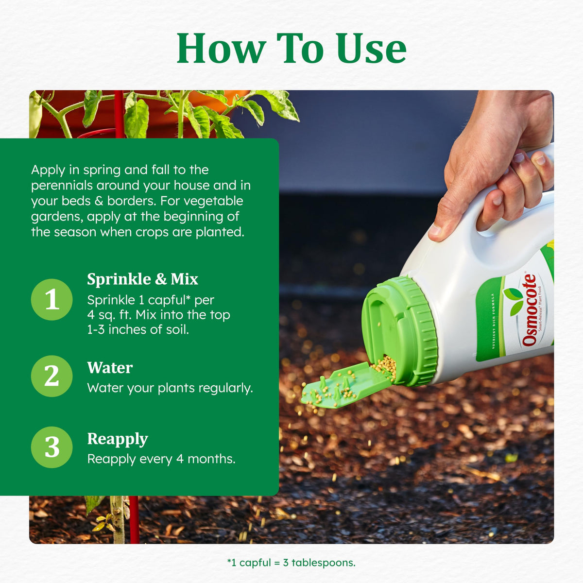 Osmocote Smart-Release in a vegetable bed drives flavorful harvests