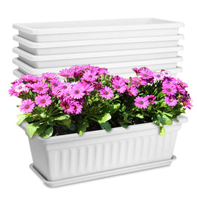 OSMOFUZE window box planter 17in length for windowsills and tight spaces