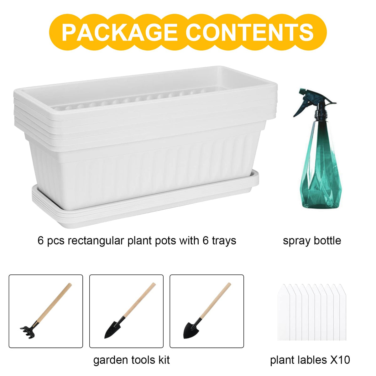 OSMOFUZE white planter blends with decor for flowers and herbs