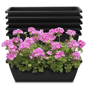 OSMOFUZE window box planter 6-pack 17-inch for compact windowsill gardening.