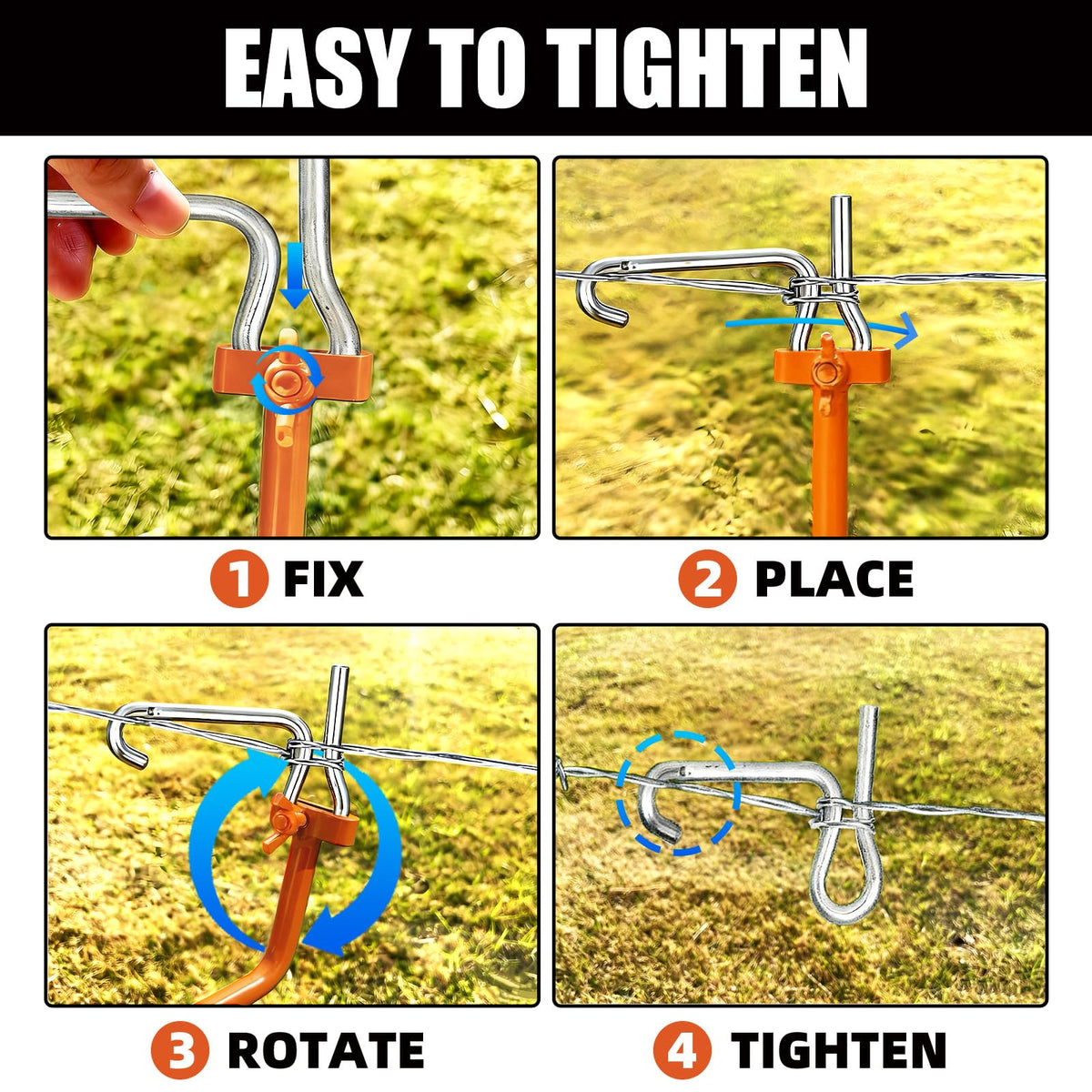 OSROENE durable metal fence tools resist rust in outdoor use