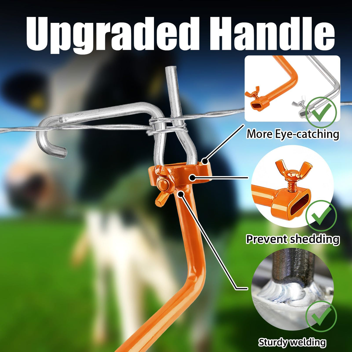 OSROENE tightener handle enables quick fence tensioning