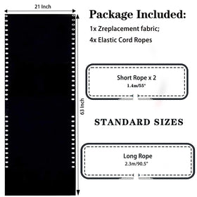 Ostlttyn replacement cord kit with four pieces for secure, elastic support.
