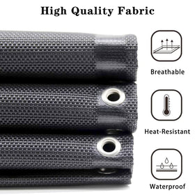 Ostlttyn textilene fabric close-up highlights breathable, water-repellent weave.