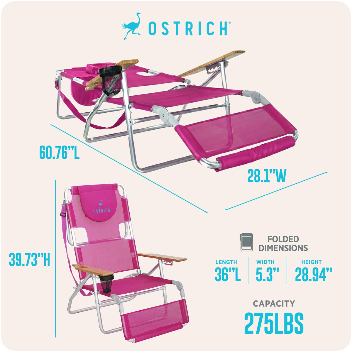 Ostrich Original 3N1 carry strap enables simple transport