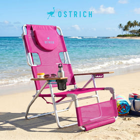 Ostrich Original 3N1 built-in cup holder keeps drinks nearby