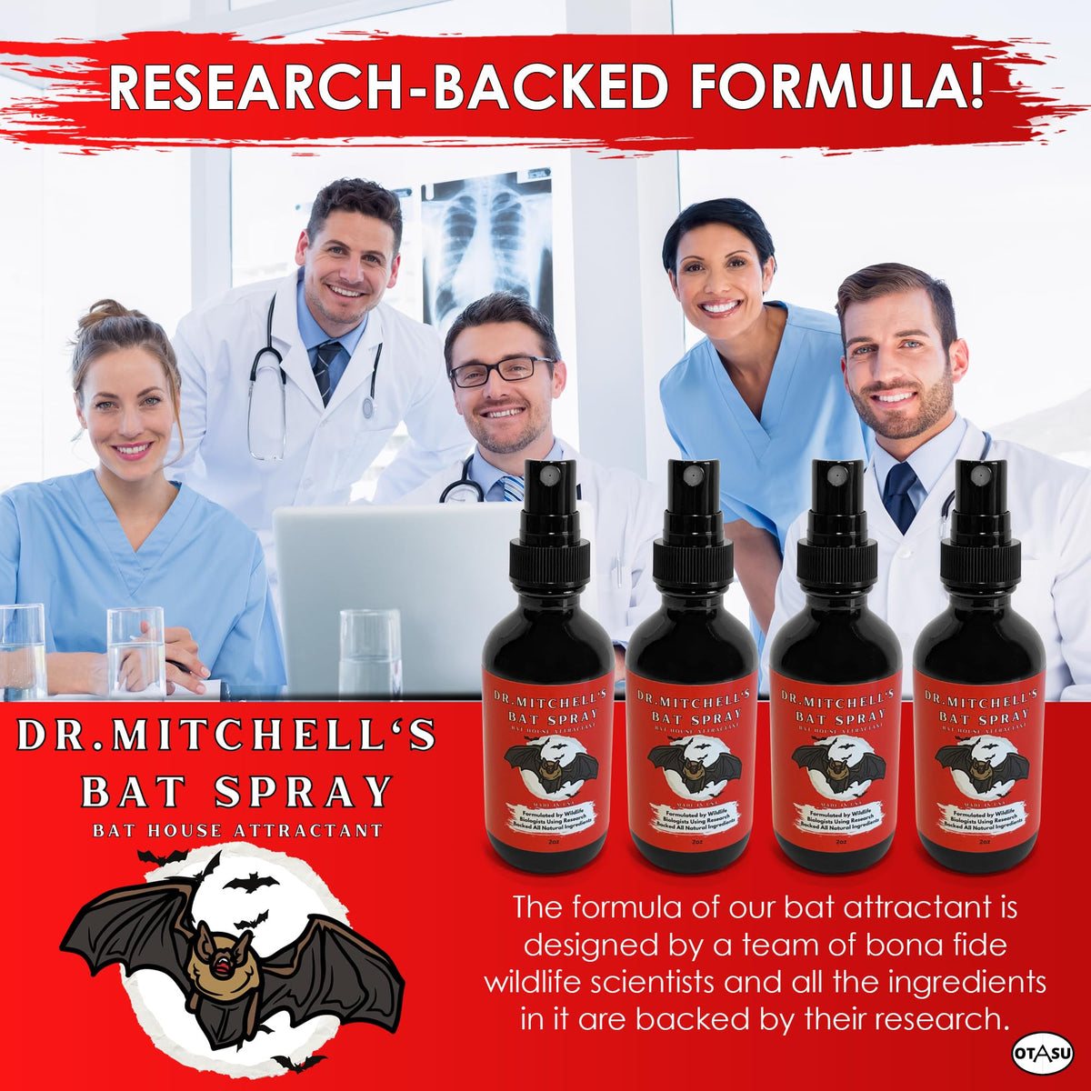 OTASU natural pheromone formula ingredients used to attract bats