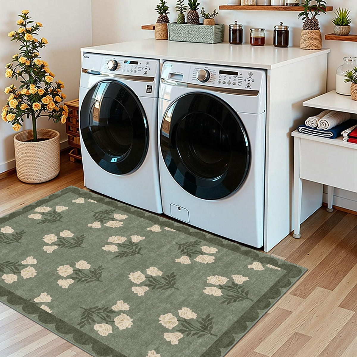 Othilic washable door mat resists dust and pet hair for easy maintenance.