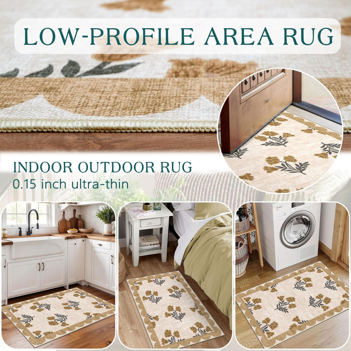 Othilic entryway kitchen porch decor rug blends style with practicality