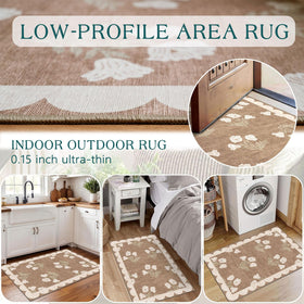 Othilic front door mat is easy to clean with vacuuming or light shaking.