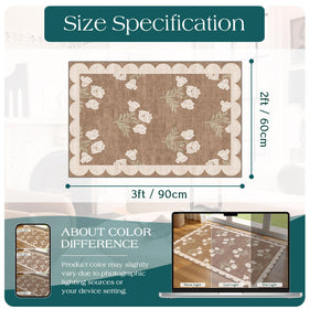 Othilic front door mat complements cottage decor as an indoor-outdoor rug.