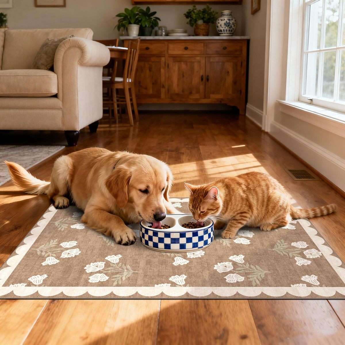 Othilic front door mat is machine washable for easy post-porch cleanup.