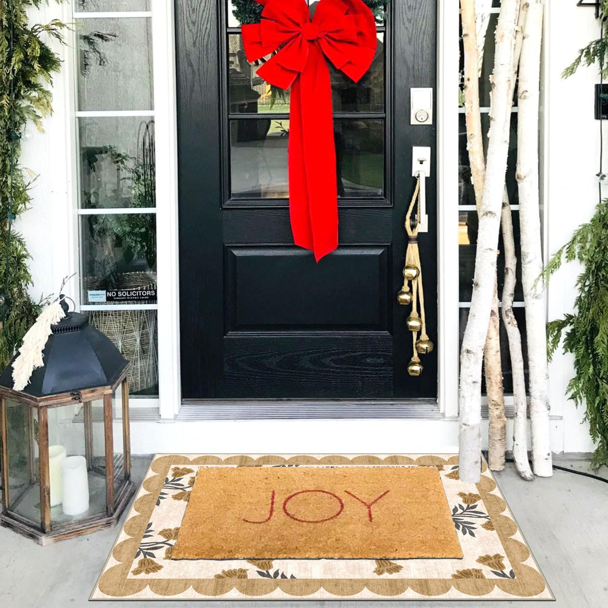 Othilic machine washable porch rug for quick cleanups