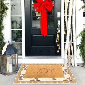 Othilic machine washable porch rug for quick cleanups