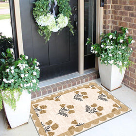 Othilic non-slip rubber backing keeps the mat steady in busy foyers