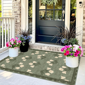Othilic non-slip rubber backing keeps entryway rugs in place during everyday use.
