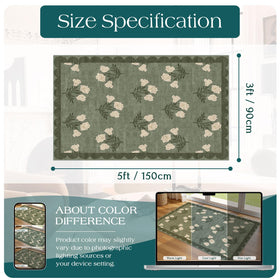 Othilic scalloped-edge mat adds vintage flair to entryways and porches.