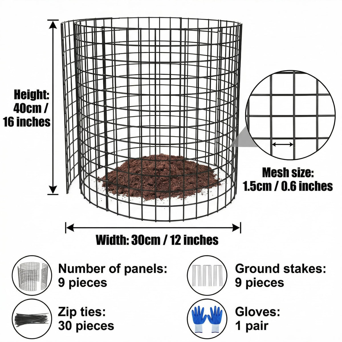 OTKLLBB panel assembly demonstrates DIY cage setup for garden protection