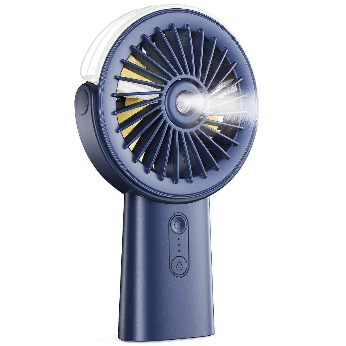Otlonpe handheld misting fan offering portable cooling on the go.