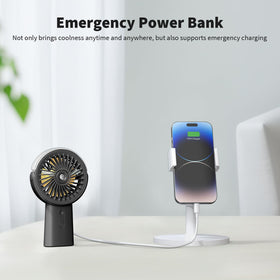 Otlonpe misting fan head tilt shows 90-degree adjustability for precise breeze