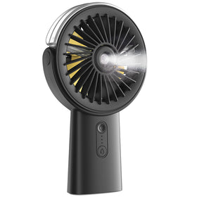 Otlonpe misting fan top view showing compact cooling and spray-ready design for travel