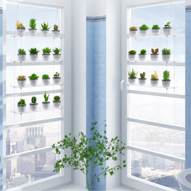 OtNiap steel-wire rope hanging system provides secure support for lightweight pots.