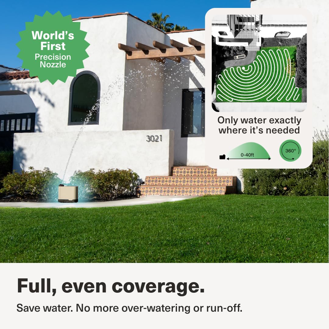 OtO Lawn Smart Sprinkler app control screen enables remote scheduling.