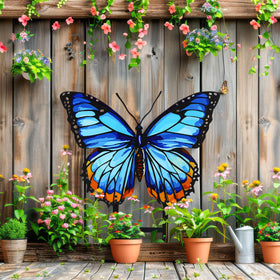 Otoolling easy-assemble butterfly garden stake for quick outdoor setup.