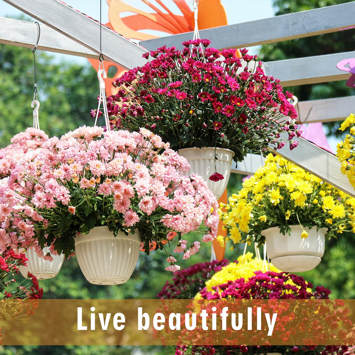 Otoolling garden decor hanging cable ideal for bird baths and planters