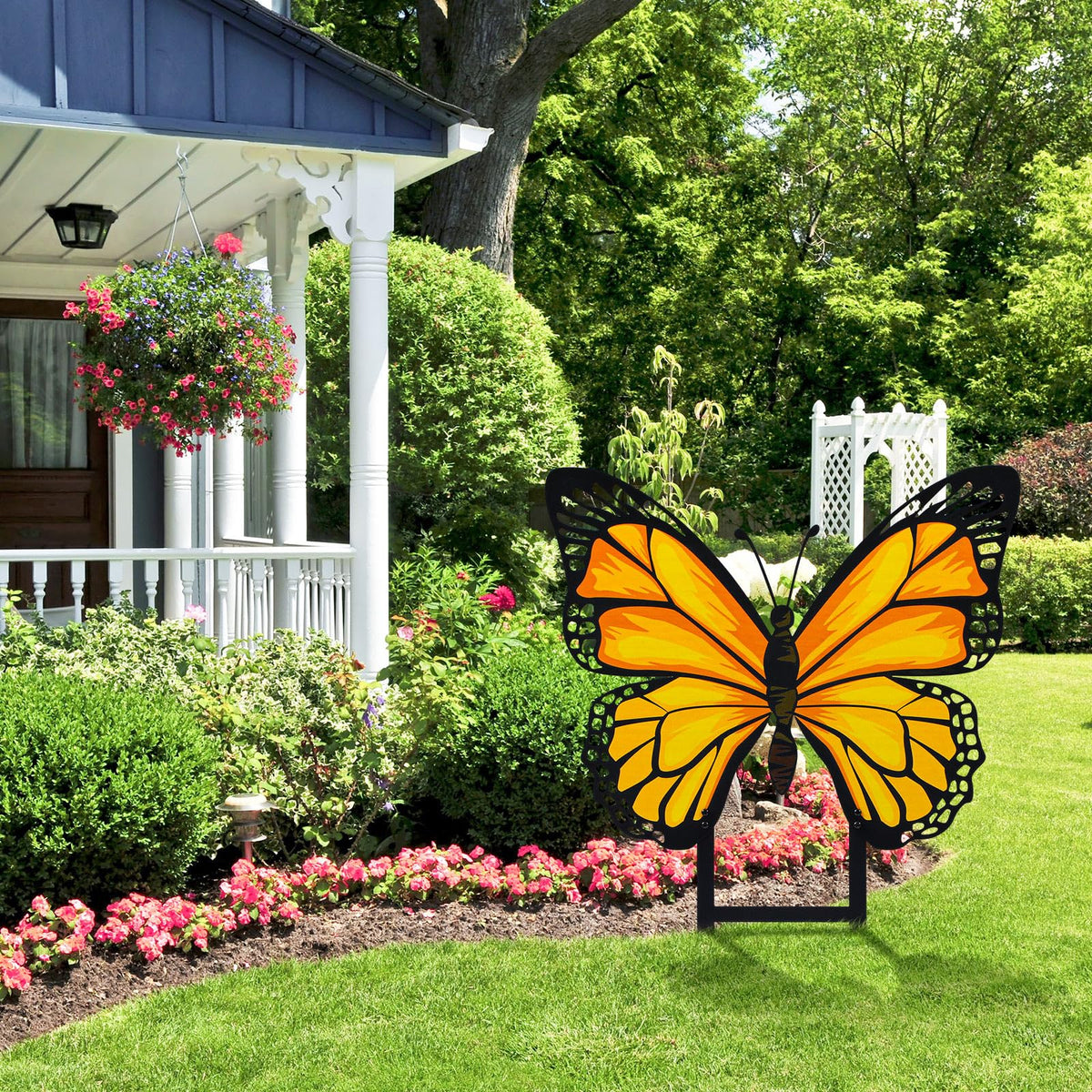 Otoolling spring garden accent butterfly stake for a cohesive spring display