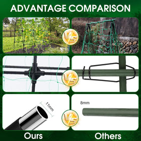 OTOSUNNY easy-assembly trellis simplifies setup in outdoor growing spaces.