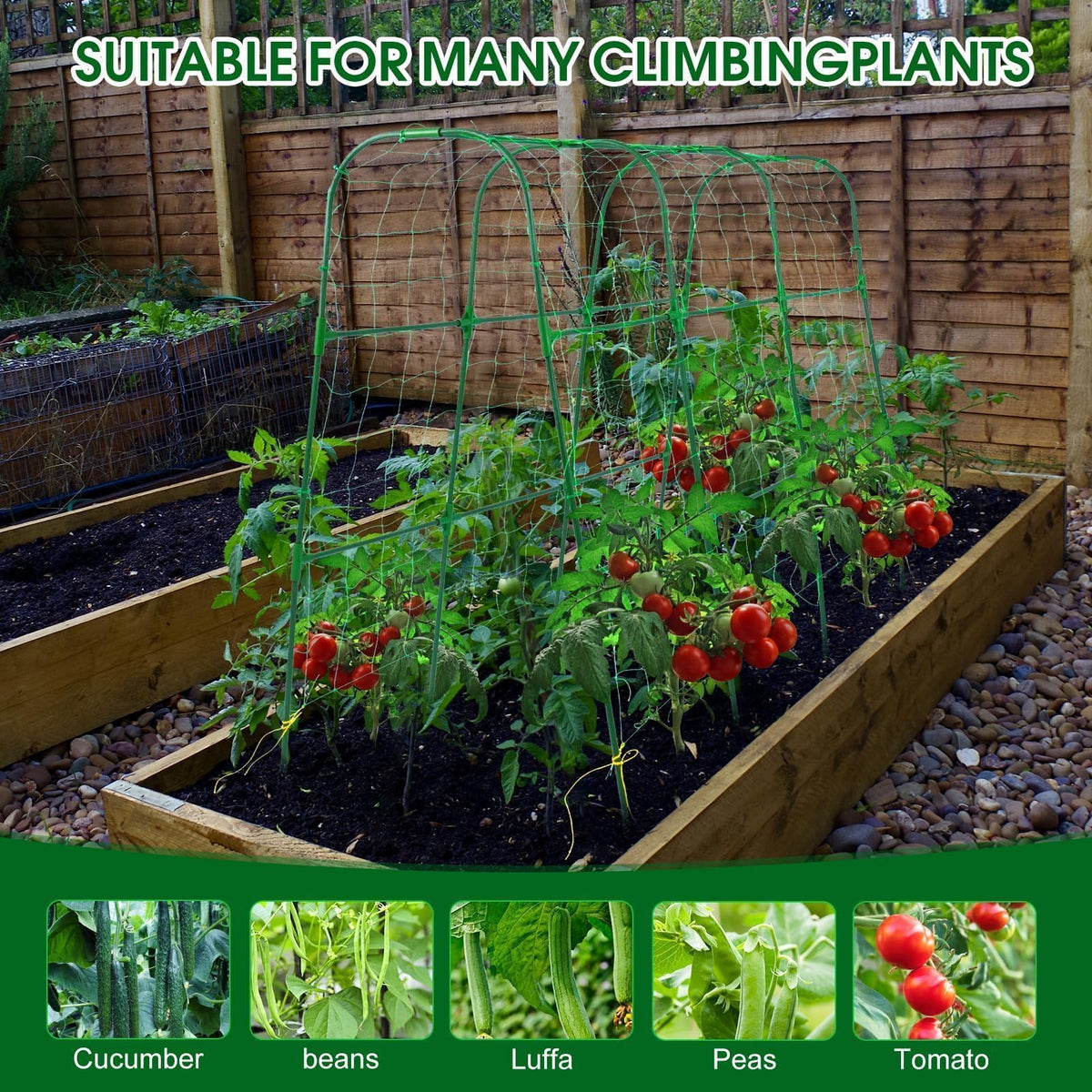 OTOSUNNY green garden trellis blends with outdoor spaces while saving area