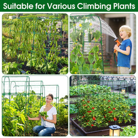 OTOSUNNY metal trellis frame provides sturdy gardening support through the season
