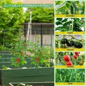 OTOSUNNY built-in netting guides vertical growth in compact gardens