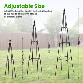 OTOSUNNY Garden Trellis ideal for roses mandevilla and other climbing plants outdoors.