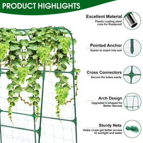 OTOSUNNY vertical growth frame helps cucumbers and tomatoes reach sunlight with better airflow