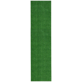 Ottomanson Evergreen artificial turf runner outdoors for easy upkeep and quick drying