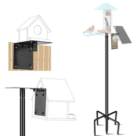 Ottsuls 109-inch bird feeder pole setup for stable outdoor viewing