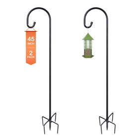 Ottsuls bird feeder pole 45-inch height for stable outdoor setups