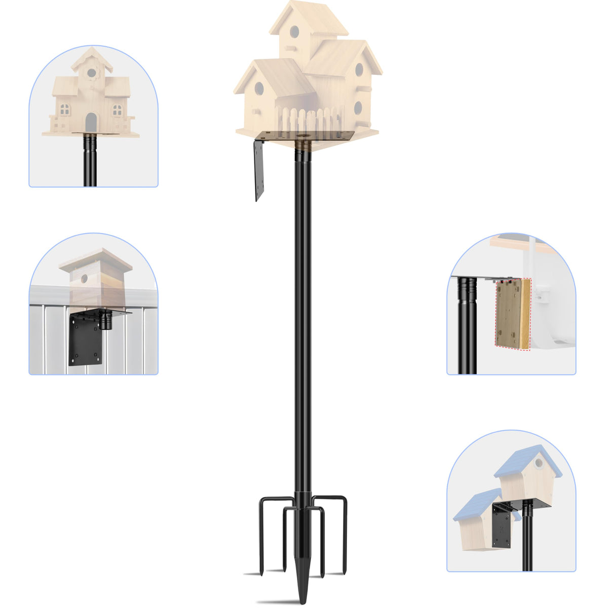 Ottsuls bird feeder pole 76-inch offers sturdy outdoor viewing