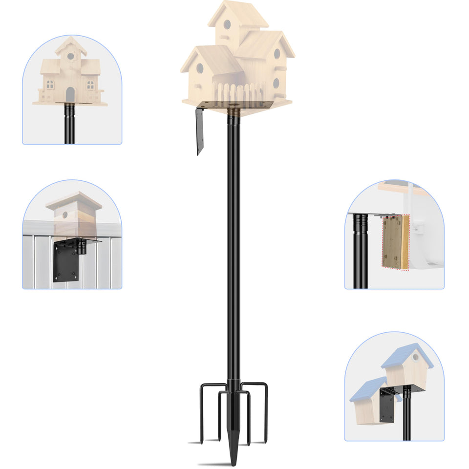 Ottsuls bird feeder pole 76-inch offers sturdy outdoor viewing