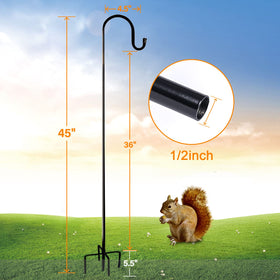 Ottsuls bird feeder pole adjustable stand enables easy height customization.