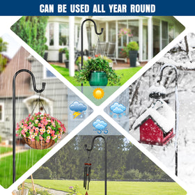 Ottsuls five-prong base provides upright garden stability on soil.