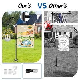 Ottsuls five-prong base provides stable support in windy outdoor conditions.