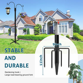 Ottsuls five-prong base anchors securely for stable outdoor use.