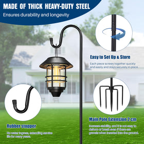 Ottsuls heavy-duty bird feeder pole rises to 60 inches for elevated displays.